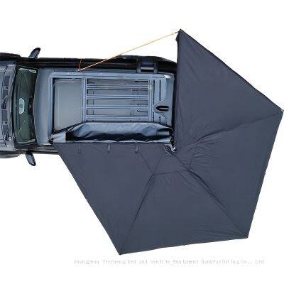 Car Side 270° Awning Rotating Sky Curtain Canopy Car Mounted Aluminum Alloy Oxford Cloth Camping Rainproof Sunshade photo-5