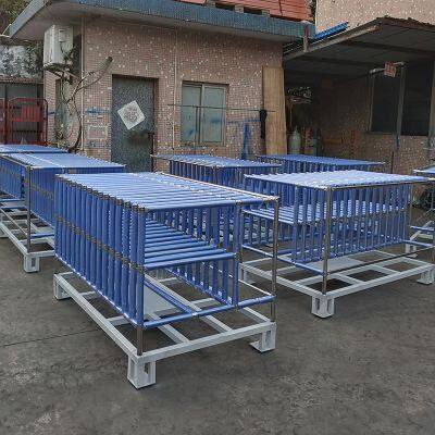 Galvanized Steel Lean Pipe Workpiece Turnover Rack With 500kg Load Capacity