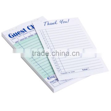 Bond Paper Guest Check Book Printing