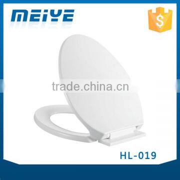 HL-019 MEIYE PP 440*370*68mm Round Soft-closing Toilet Seat Cover Ramp Down Toilet Lid