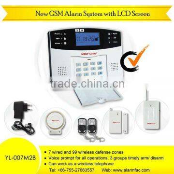 Hot sale burglar alarm OEM/ODM Business/Home GSM Alarm System control panel YL-007M2B