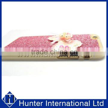 Lady Style Pink Design TPU Diamond Case For IPhone6