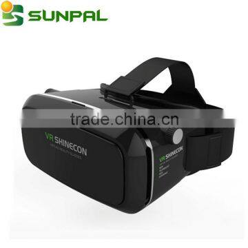 2016 Virtual Reality Glasses Head Headset VR Box 3D Glasses for 3.5 to 6.0 Inch Smartphone VR Shinecon
