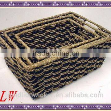 Set of 3 seagrass baskets