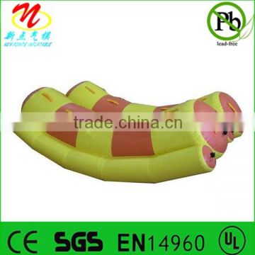 Inflatable water sport games inflatable double totter/seasaw