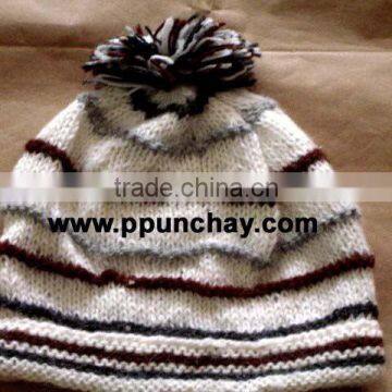 Alpaca Hat Knitted Peru