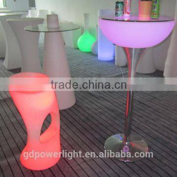 New PE Plastic Bar Stool With LED Light & Remote Control YXF-3884 photo-3