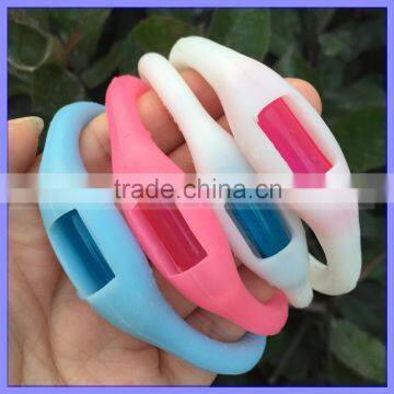 Multi Color Korea Silicon Watch Style Anti Mosquito Bracelet Repellent Band