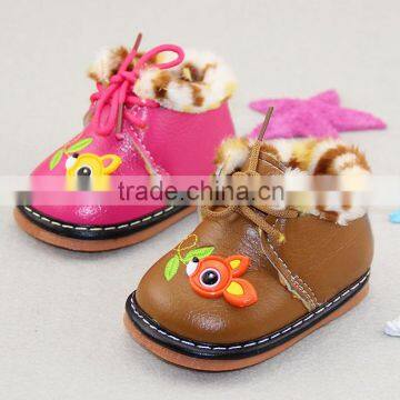 Baby Toddler Shoes Cartoon Add Thick Soft Bottom Warm Shoes