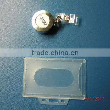 Silver Plated Plastic Badge Reel