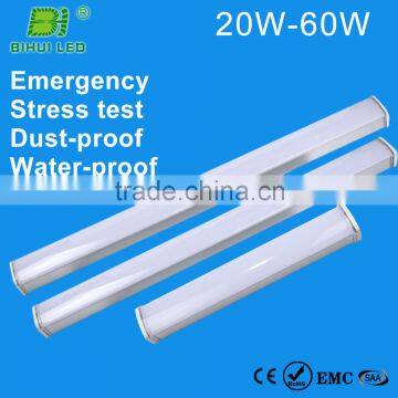 high brightness 2ft//4ft/5ft tri-proof emergency led bulb light with built-in battery