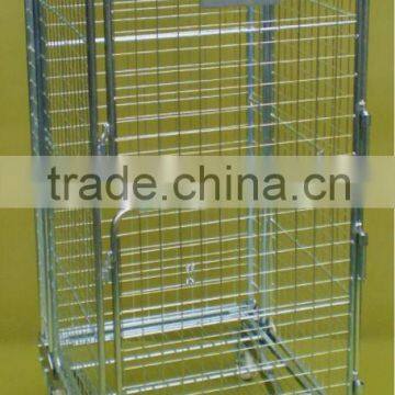 4 Sided Mesh Infill A Frame Roll Cotainer with 2 doors