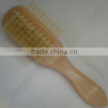 long handle double side wooden shoe brush