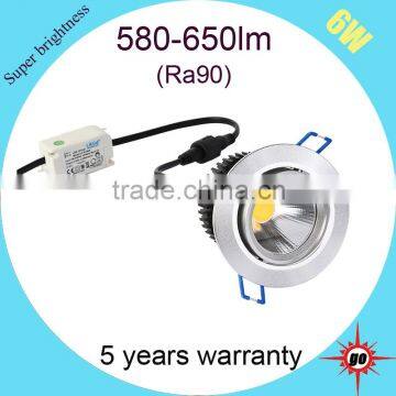 Super Bright Energy Saving Led Lighting, CRI90 Dimmable 6w Cob Led Downlight Supplier's Choice photo-4