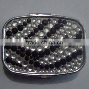 2016 Zebra Mirror Bling Crystal Pill Box and Leopard Mirror Wholesale photo-4
