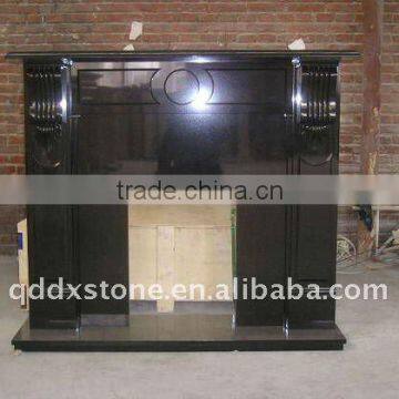 sell shanxi black granite fireplace