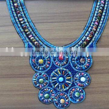 Colorful Emboridery Base Beaded Neckline -- H1412025 photo-2