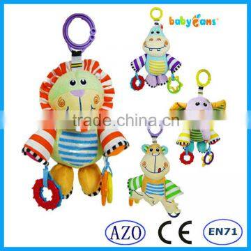 Babyfans baby teething ring toys baby rattle toy with plush elephant cheap toys from china