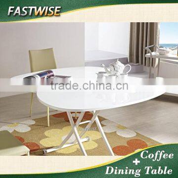 2 in 1 Extendable and Ajustable Dining Table for Dining Room Furniture photo-2