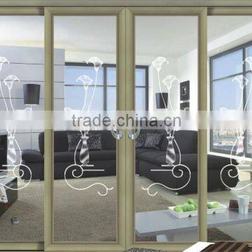 Golden Aluminum Sliding Fire Door