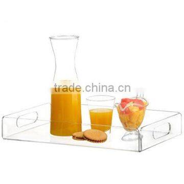 Transparent acrylic tray tea tray and coffee table tray breakfast tray Clear