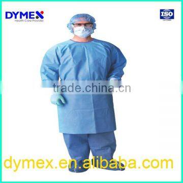 Disposable Anti Fluid Non Woven Fabric Protective Colorful Surgical Gown