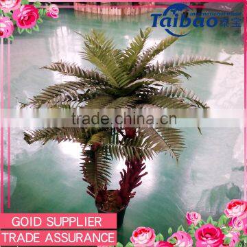 43 inch 2 foam trunks artificial cycas palms with plastic black pot