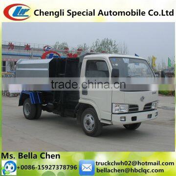 China garbage truck, DONGFENG 4-5cbm waste transport truck for sale