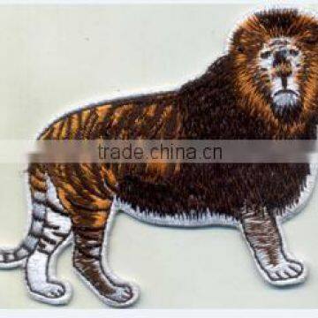 2016 new lion design embroidery patches,custom embroidery patches