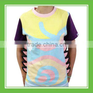 High Quality Products Bros Super Baby Rinne Head Pattern Women Cotton Printed Short Sleeve Tee