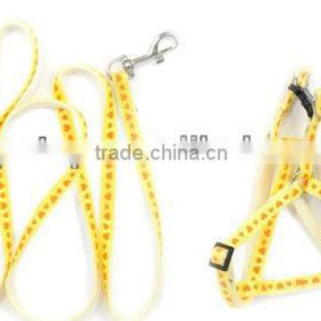 Luxury Dog harness with leash 1cm wide