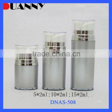 5ML 10ML 15ML Double Wall Plastic Cosmetic Airless Pump Bottle