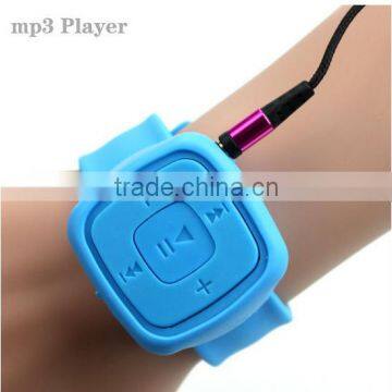 Hot Sell Gift Sport Mini Watches Mp3 Player With Micro TF Card Slot