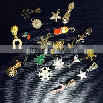 Christmas Tree decorative slider snowflake zipper puller