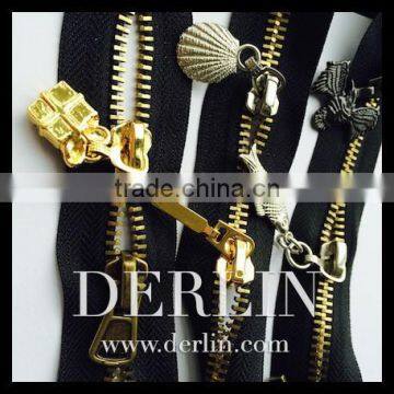 Gold Decorative Symbol Object OEM Custom Metal Zip Puller