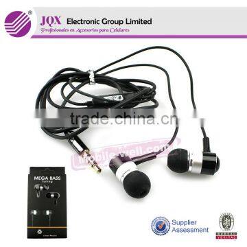 High quality best sound effect mobile phone earphone with mic