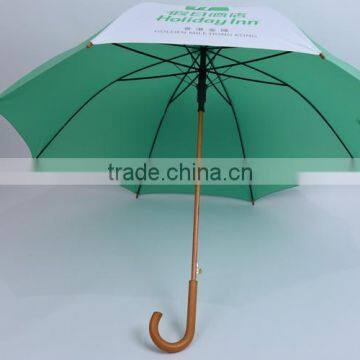 Wood Handle Umbrella Sun and Rain Straight Umbrella photo-2