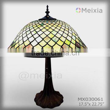 MX000061 china wholesale stained glass table lamp shade tiffany lamp shape for home decoration