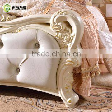 Antique Luxury Rococo European Baroque Bed French Provincial Wedding Hand Carved Wooden MDF Bedroom Set Cardboard Furniture Quality Choice photo-6