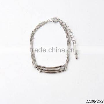 Three wear with anything silver tube bracelets simple silver tube bracelets silver chain bracelets