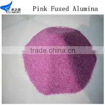 Ceramics High Purity Pink Fused Alumina from China factory