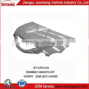 Replacement Steel Bonnet For Chery QQ6 Car Auto Body Parts