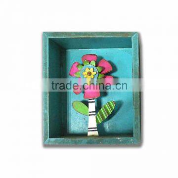 Flower wood arts and crafts for kids living room decoration