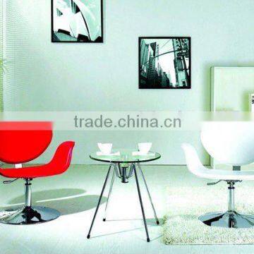 red little tulip chair, tulip chair replica, swan chair H-408