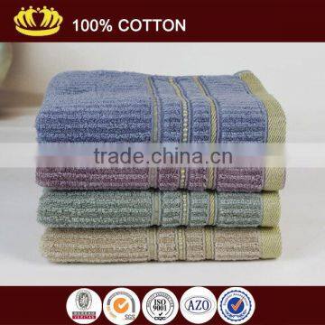 2014 new pattern 100% Cotton Gold Color Satin Hand Towel