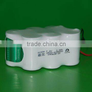 Ni-Cd rechargeable battery cell and pack long cycle life battery