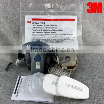 3M 7501 3M 7502 3M 7503 Silicone Half Facepiece Gas Mask Reusable Respirator/Half Respirator Gas Mask