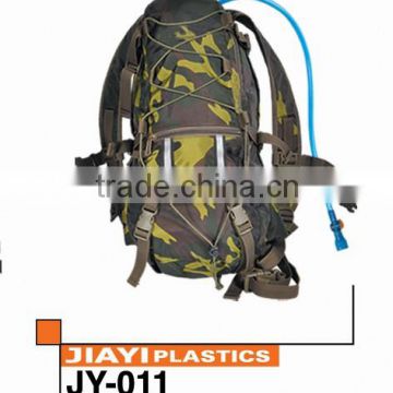 Newest army green military solar backpack with water bladder