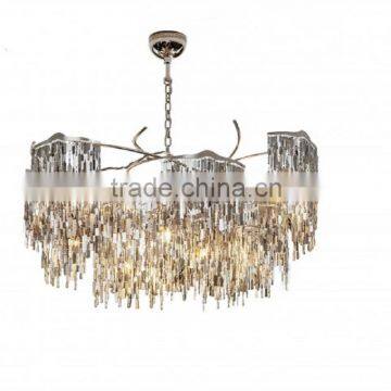 E24 Stainless steel Gold Chandelier for Hotel Decoration