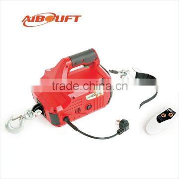 CE approved wire rope electric winch with remote control
